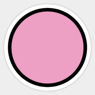 Pink circle Sticker